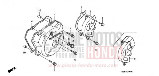 PANNEAU CARTER-MOTEUR G. XR650R7 de 2007
